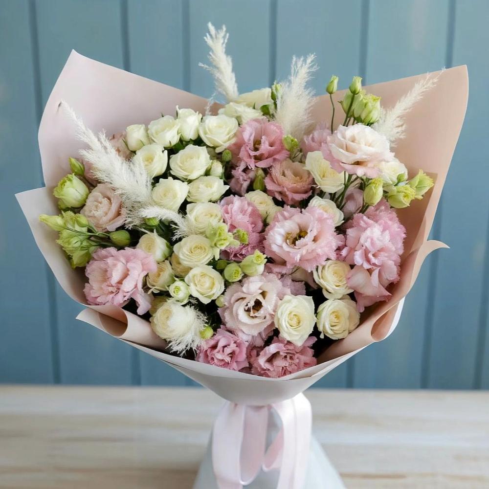 Букет цветов из: Альстромерии и Розы в Новое Девяткино