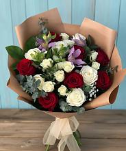 Букет цветов из:  Розы и Альстромерии в Новое Девяткино
