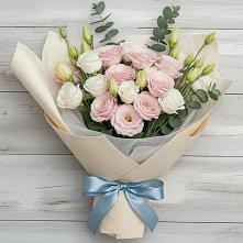 Букет цветов из:  Лизиантусы #REPLACE_PRED# Новое Девяткино