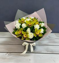 Букет цветов из:  Орхидеи и Розы в Новое Девяткино