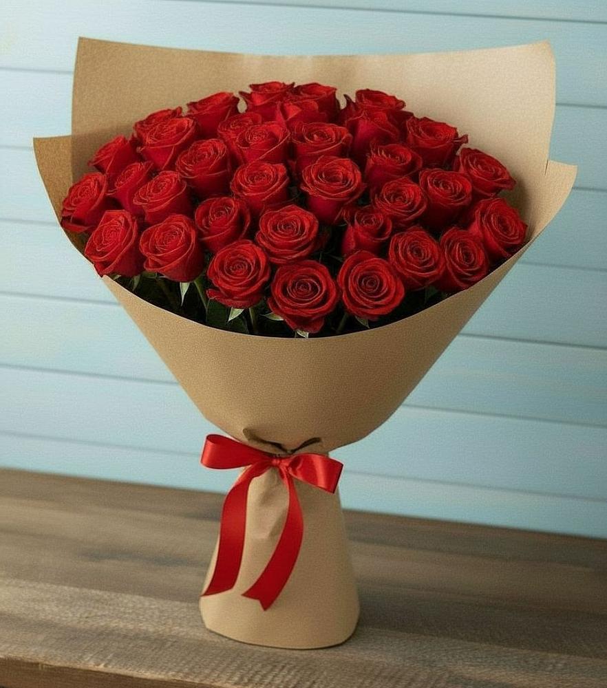 Букет Красные розы Милано в Новое Девяткино