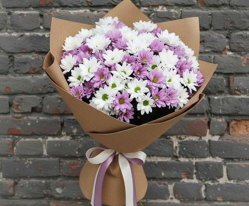 Букет цветов из: Хризантемы в Новое Девяткино