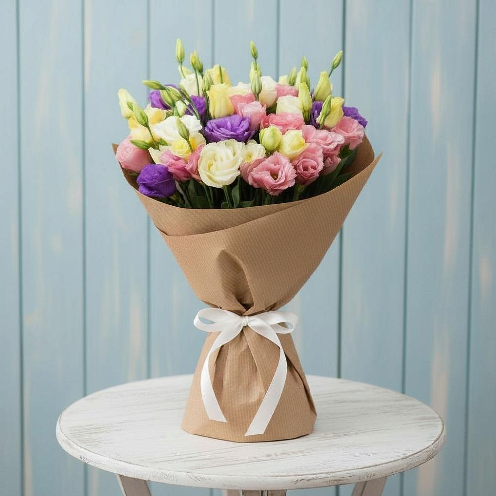 Букет цветов из: Лизиантусы в Новое Девяткино