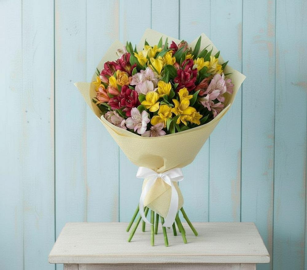 Букет цветов из: Альстромерии в Новое Девяткино