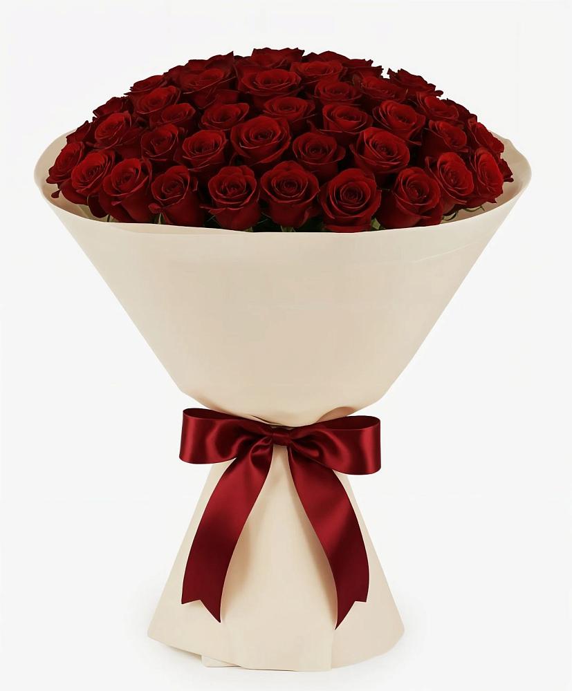 Букет 101 Бордовая роза Блэк Бакарра в Новое Девяткино